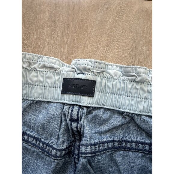MOTHER The Ruffle Greaser Ankle Jeans in Threading The Needle Size 27 Stretch - Picture 4 of 10